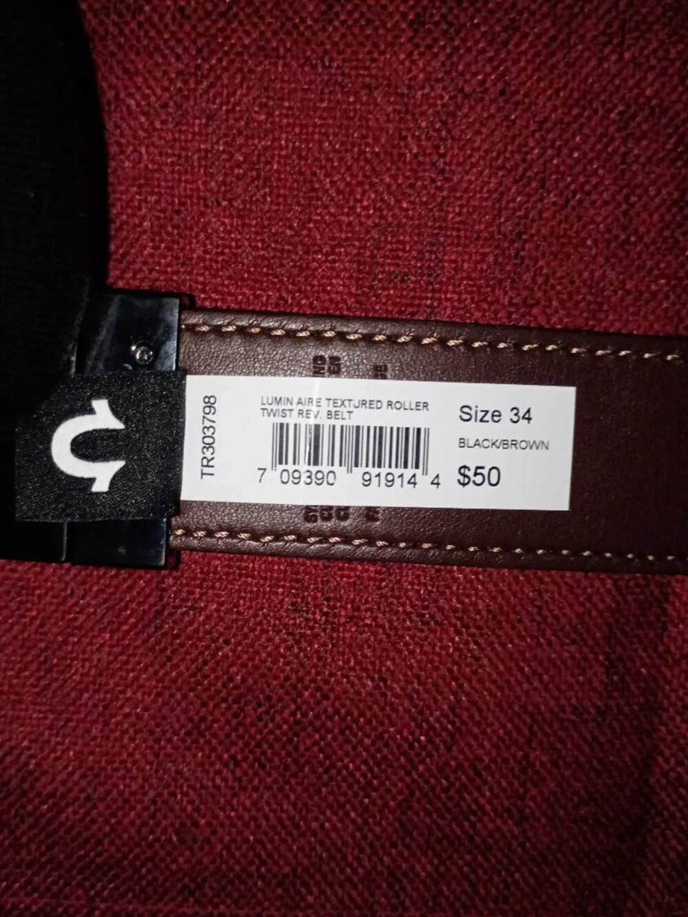 True Religion Lumin Aire Reversible Belt (NWT)